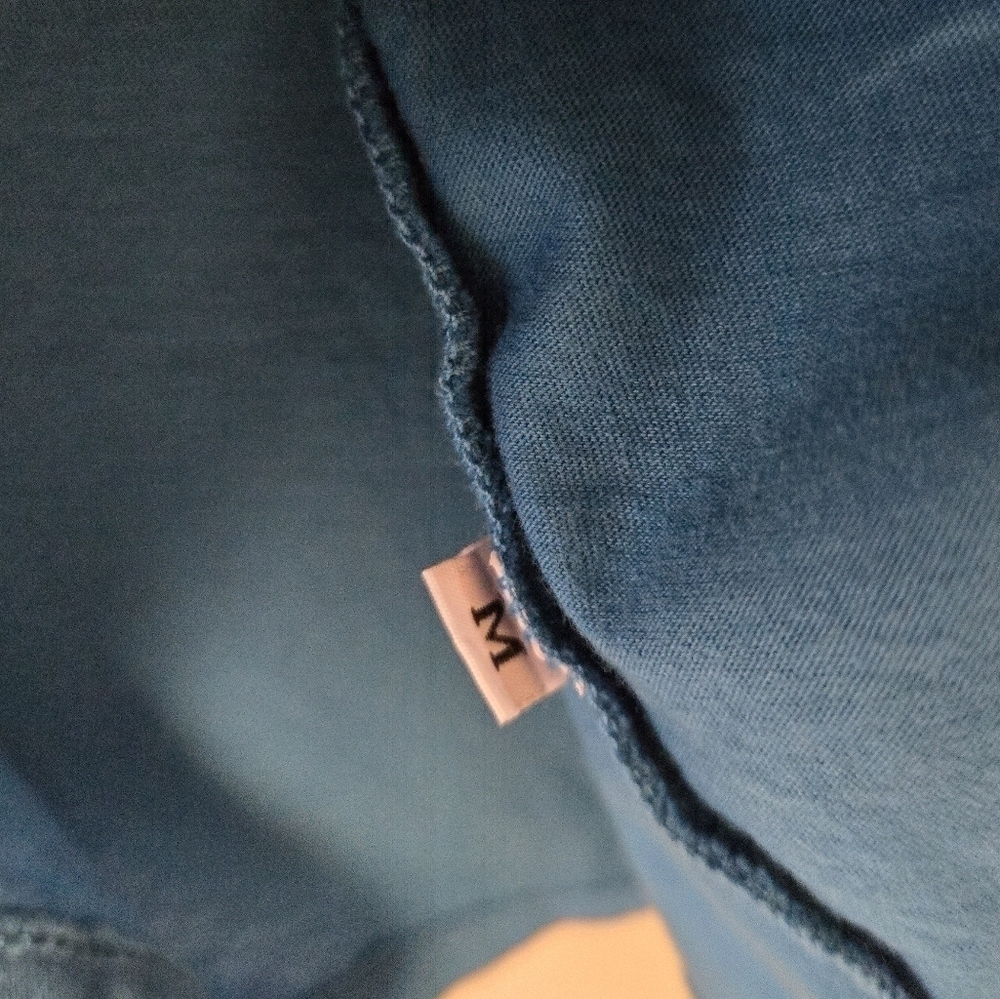 C&C California Lucy V-neck T-shirt Blue M - Picture 6 of 8